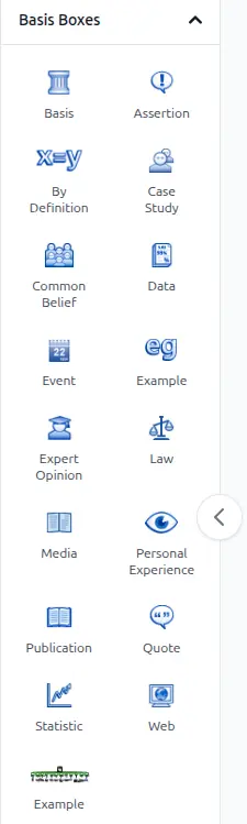 Basis Boxes panel
